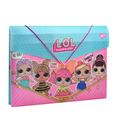 Папка пласт. на гумці 38*25 см "LOL Juicy", 491735 Yes