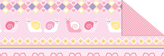 Калька "Beby" 115г 20*30см(21*30см) Рожева мотив Смужки-Орнаменти UR 53364601R