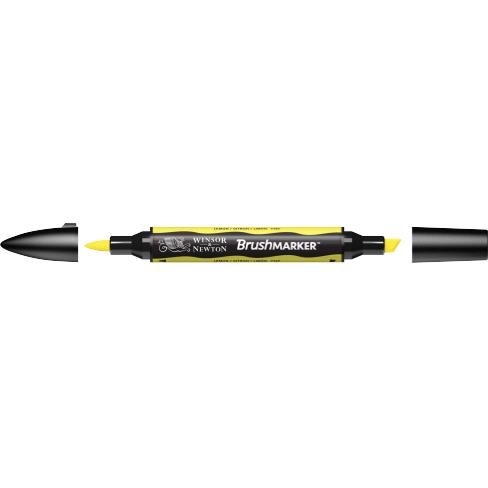 Маркер двосторонній Brushmarker, Лимонний, 0204206 W&N