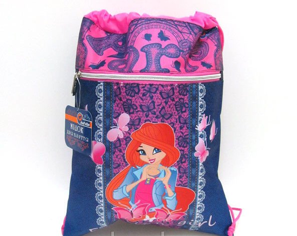 Сумка для обуви со змейкой "Fashion girl" 39*30 см, JO-18091