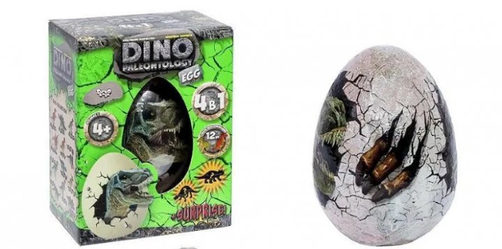 Набор для проведения раскопок "Dino Paleontology. EGG" (12), DP-02-01
