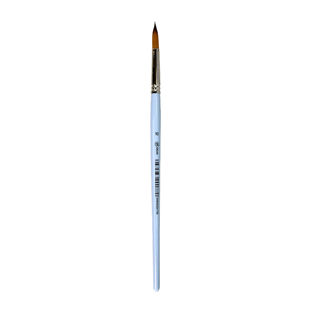 Кисть Синтетика круглая широкая 6604RS №10, короткая ручка, 6604RS10, 99IDEAS