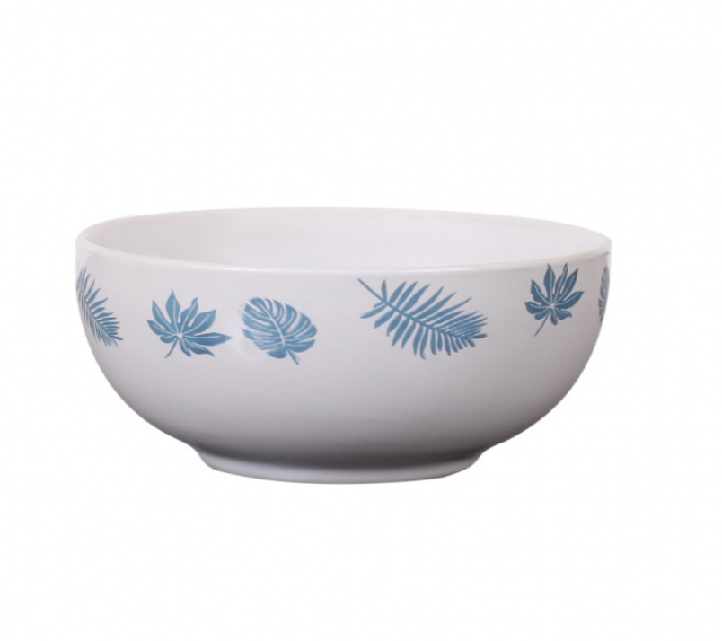 Плошка "Листок" 14 см, белая, 107748