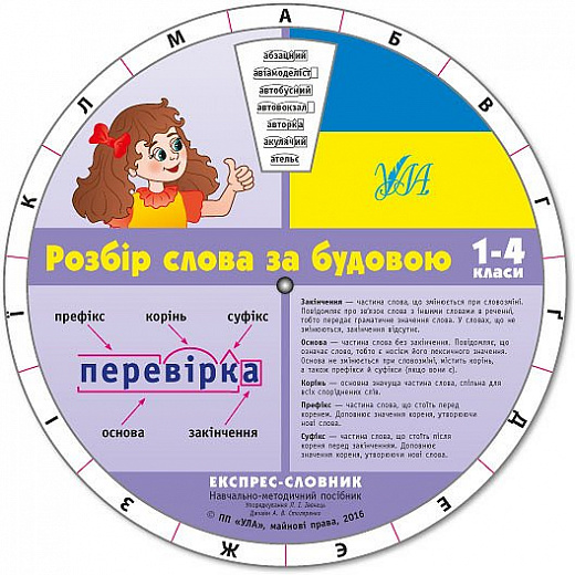Експрес-словник. Розбір слова за будовою. 1-4 кл.