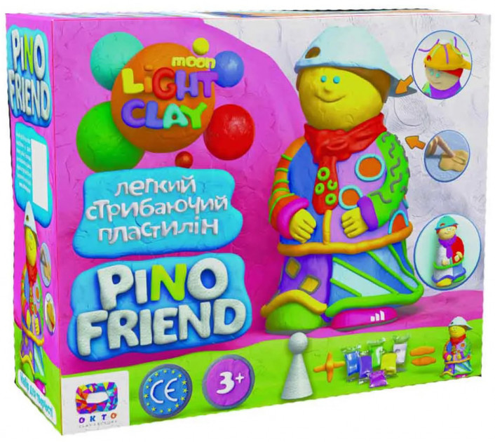 Набор легкого прыгающего пластилина "Pino Friend Джексон", 70038