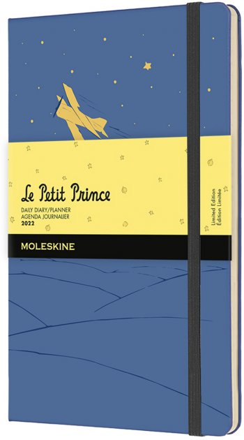 Дневник 2022 Le Petit Prince средний, синий, Moleskine, DPP12DC3Y22