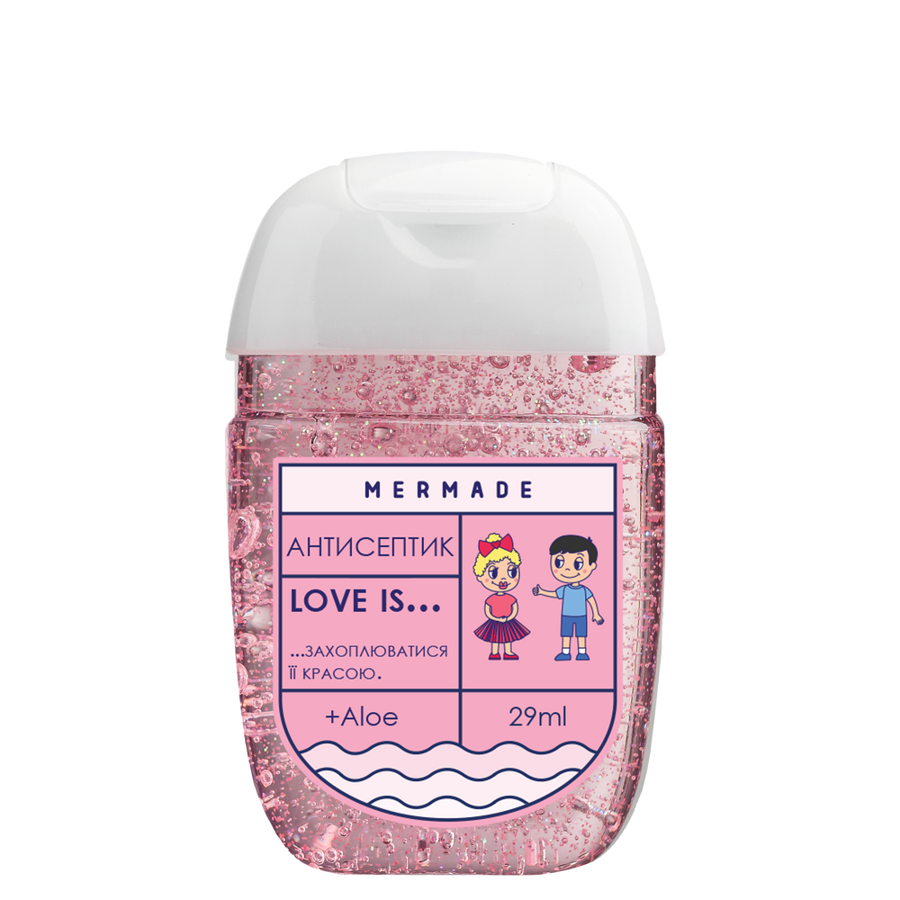 Антисептик для рук "Love is... захоплюватися її красою" 29 мл, MR0040, Mermade
