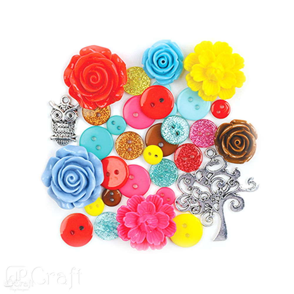 Декоративні аксесуари Charm&Deco 32 шт. JUICY BRIGHTS, DPDC-002 DpCraft