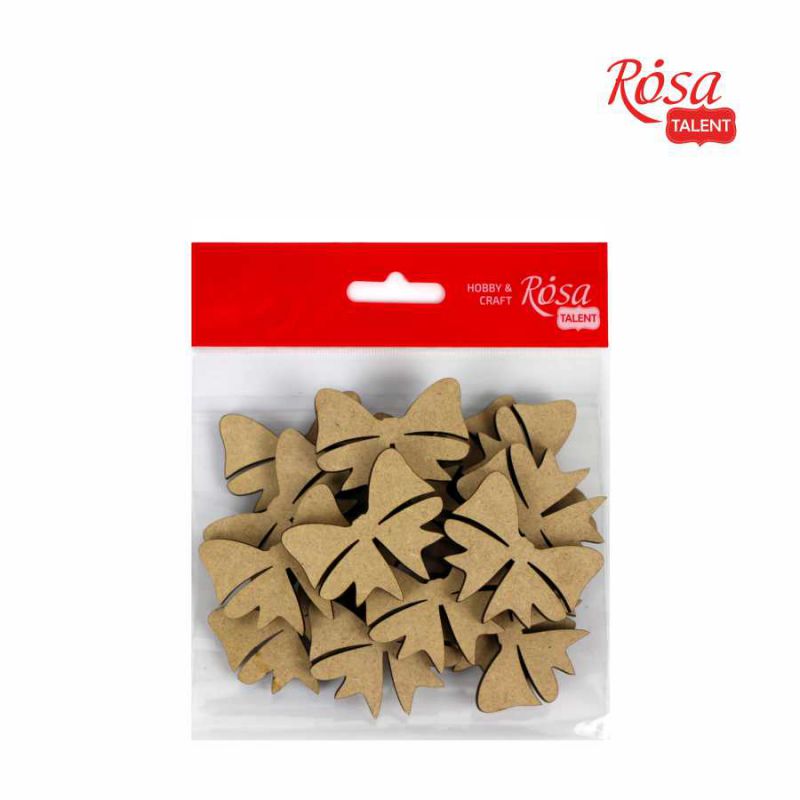 Мини-заготовка Бант 1, МДФ, 4,7*3,9 см, 1 шт, Rosa Talent (15)