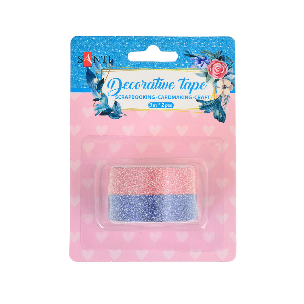 Набір стрічок блискучих, "Pink and Navy", 3 м, 2 шт, 742241