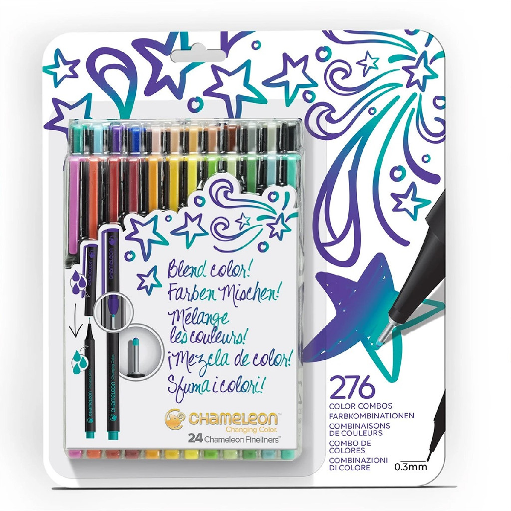 Набір ручок Chameleon Fineliner 24 шт. - Bold Colors, FL2401