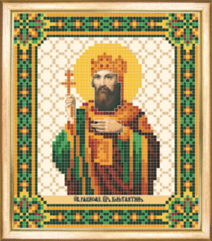 Схема для вишивання бісером ікони СБИ-084 "Костянтин" 12*14 см ТМ "Чарівна мить"