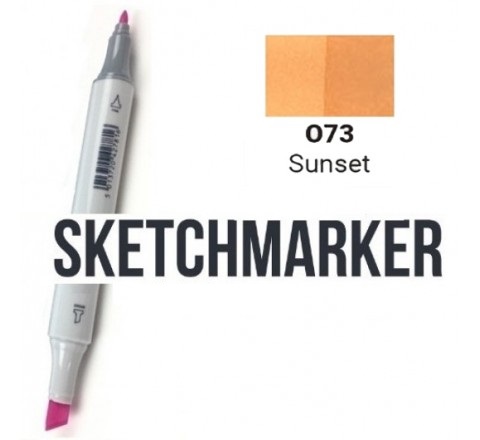 Маркер SKETCHMARKER, 2 пера: долото и тонкое, Sunset - Закат, SM-O73 3
