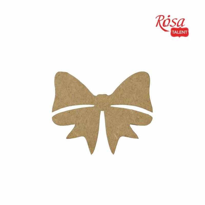 Мини-заготовка Бант 1, МДФ, 4,7*3,9 см, 1 шт, Rosa Talent (10)