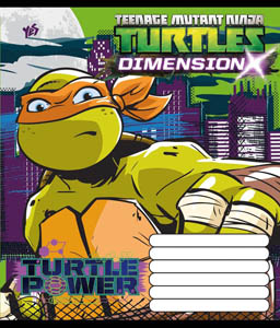 Зошит 12 кос. YES Tmnt power-16, 679847 (5605)