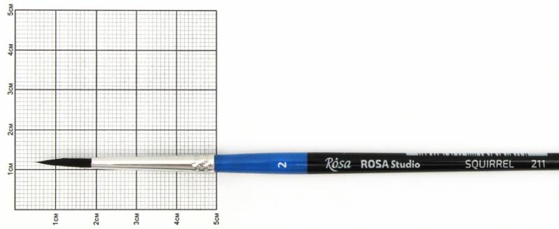 Білка кругла 211 №2, к.р. пензель, Rosa Start