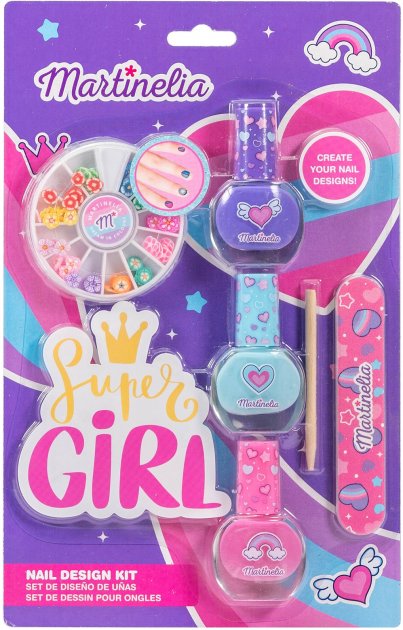Набір для нігтів "Super girl nail design kit", 11909a, Martinelia