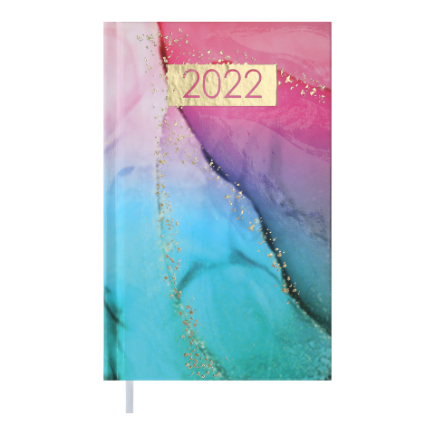 Еженедельник датированный карманный вертик, 2022, Miracle, бирюзовый, BM.2888-06