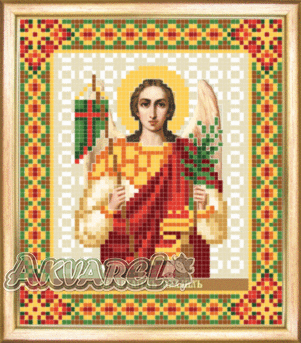 Схема для вышивания бисером иконы СБИ-023 "Архангел Михаил" 12*14 см ТМ "Чарівна мить"