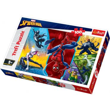 Пазл "100" - Перевернутий, Disney Marvel Spiderman, Trefl, 16347 2