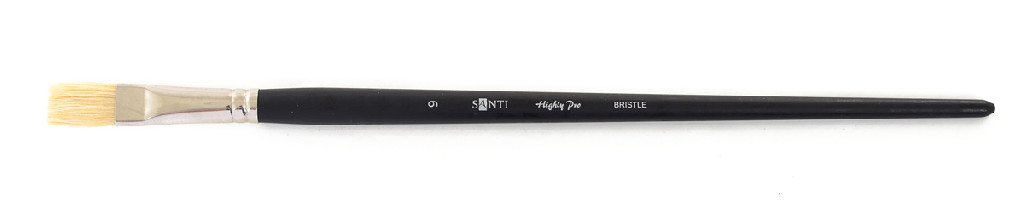 Пензель худож. щетина "Santi Highly Pro", плоский, №9, 310659