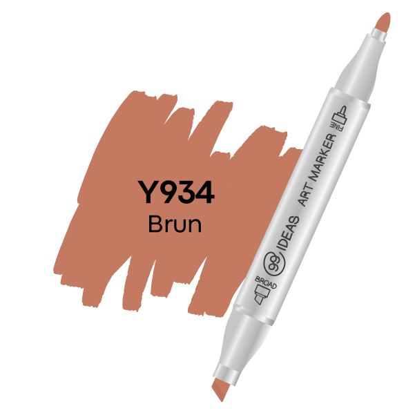 Маркер двухсторонний Brun, Y934, 99IDEAS