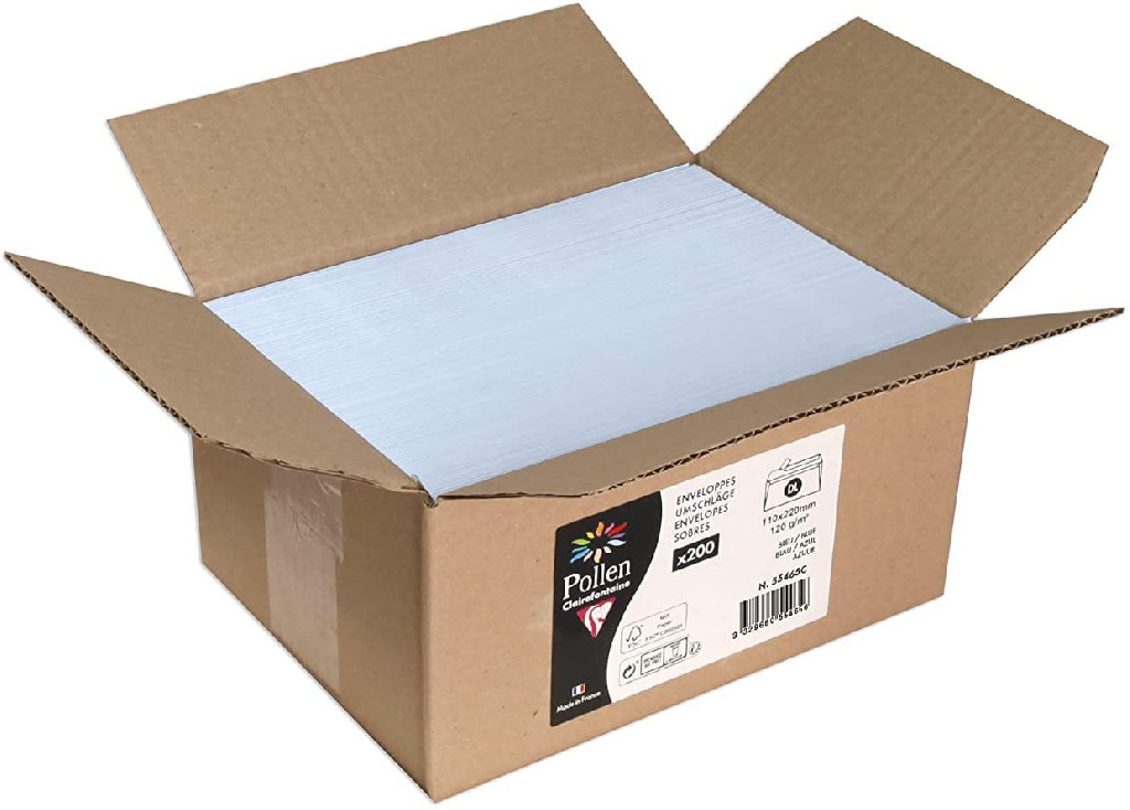 Конверт декоративний Pollen 110*220 мм/120 г, Blue/Голубой, 55465C
