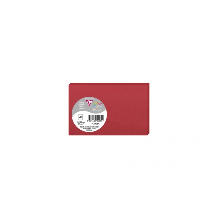 Заготівка для листівок Pollen 82*128 мм/210 г, Opaline red/Опалово-червоний, 11434C