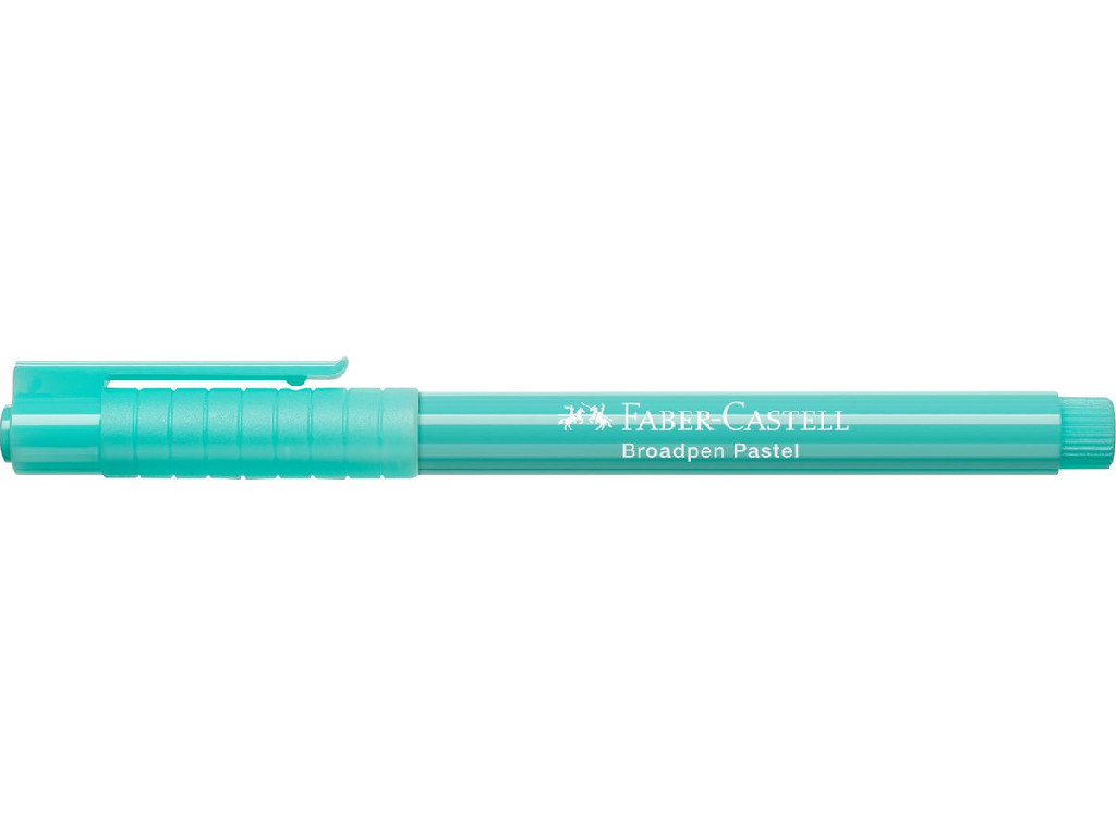 Ручка капиллярная 0,8 мм Broadpen 1554 Pastel бирюзовый, 155457 Faber-Castell
