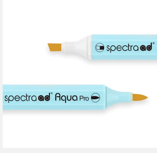 Маркер двосторонній на водній основі Spectra AD 012 Темний жовтий, 012-SADAQP