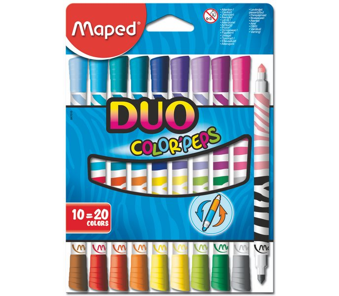 Фломастери 20 кол. Color Peps Duo, MP.847010