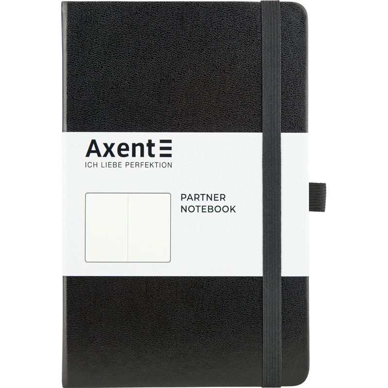 Книга записна Partner 96 арк. 125*195, нелін, чорна 8307-01-A