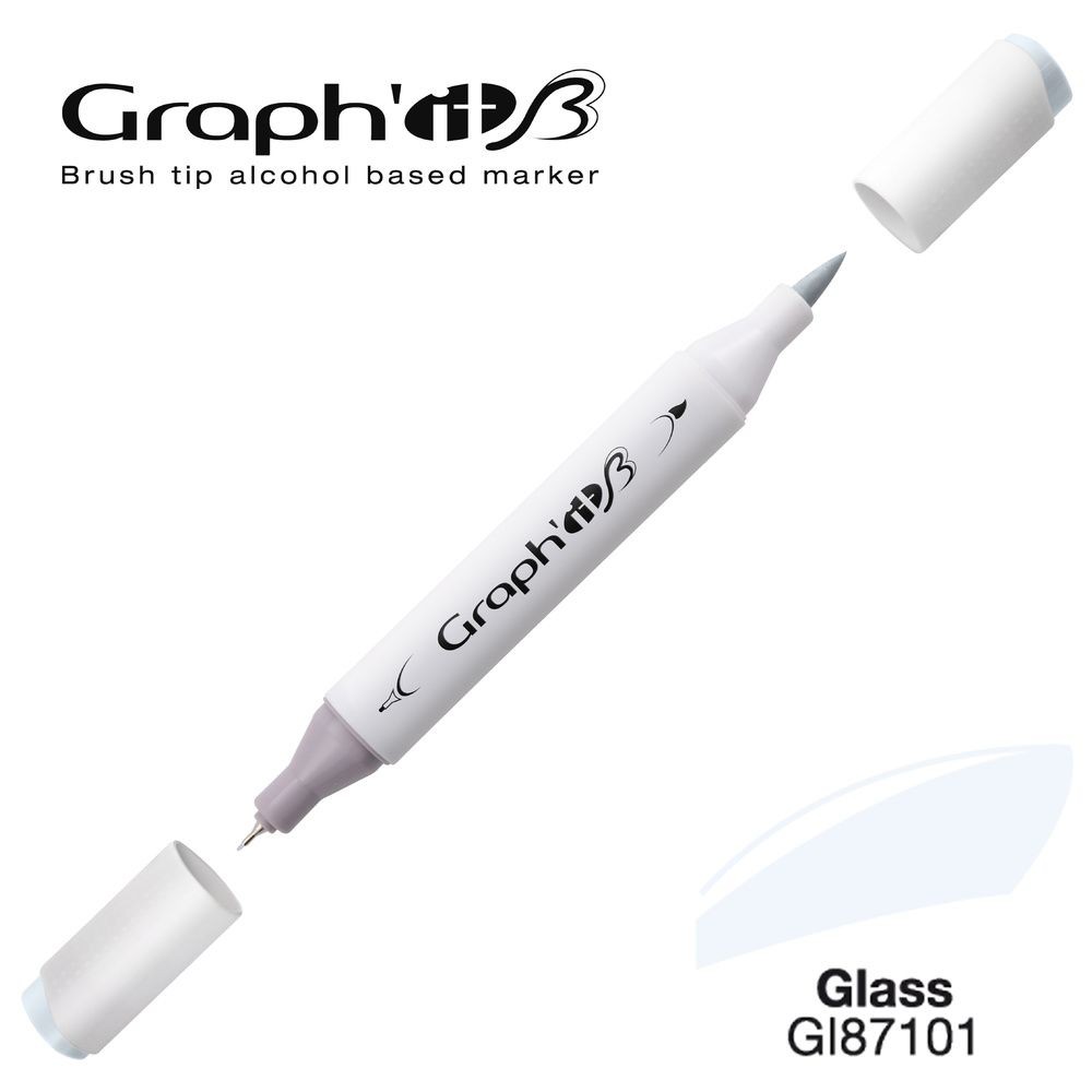 Маркер двосторонній Brushmarker, Скло (7101), GI87101 Graph`it
