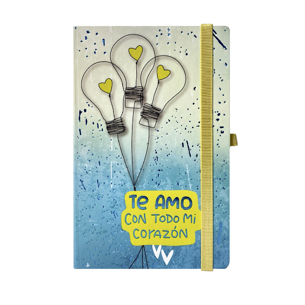 Книжка записна Idea на гумці, 136х207мм, 96 арк., кліт., офсет, блакитна, BM.255104-14