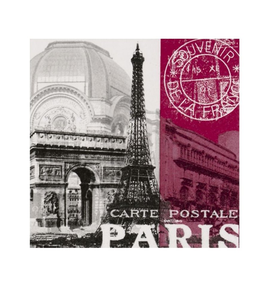 Декупажные салфетки "Paris", 33*33 см, ti-flair