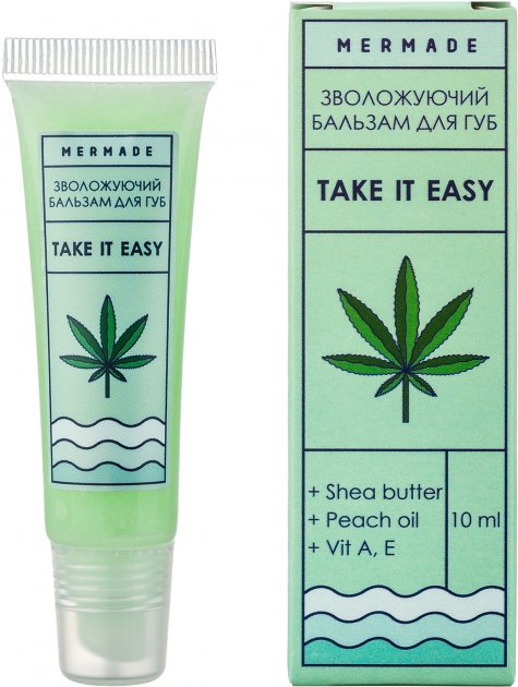 Бальзам для губ зволожуючий "Take It Easy" 10 мл, MRL0002, Mermade