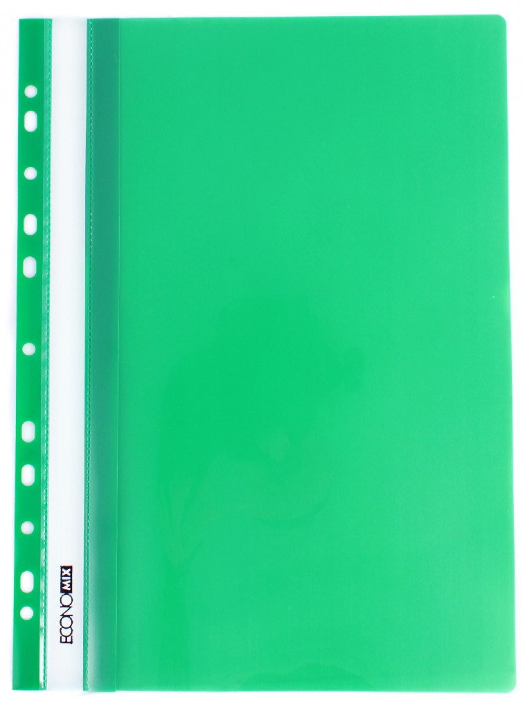 Швидкозшивач А4, перфорація, глянець, зелений E31510-04