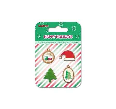 Набір металевих прикрас Зимові канікули, з епоксидками