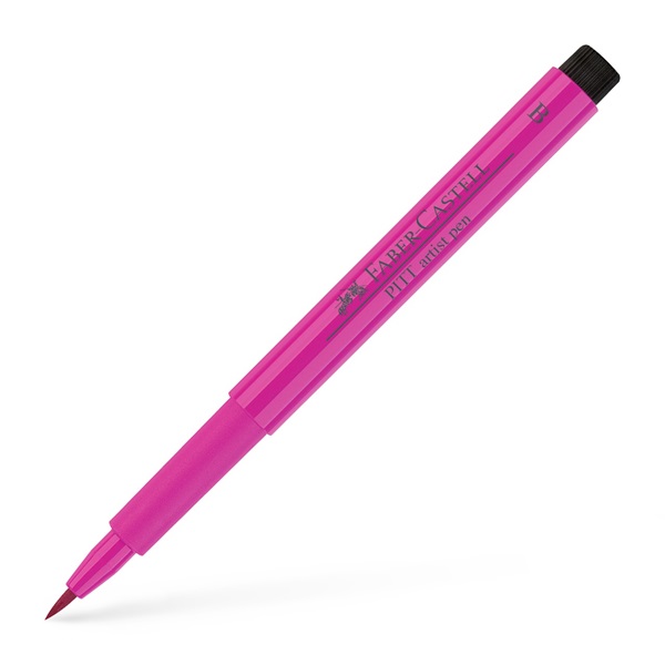 Ручка капілярна PITT Brush Artist Pen 125 пурпурово-рожевий, 167425 Faber-Castell
