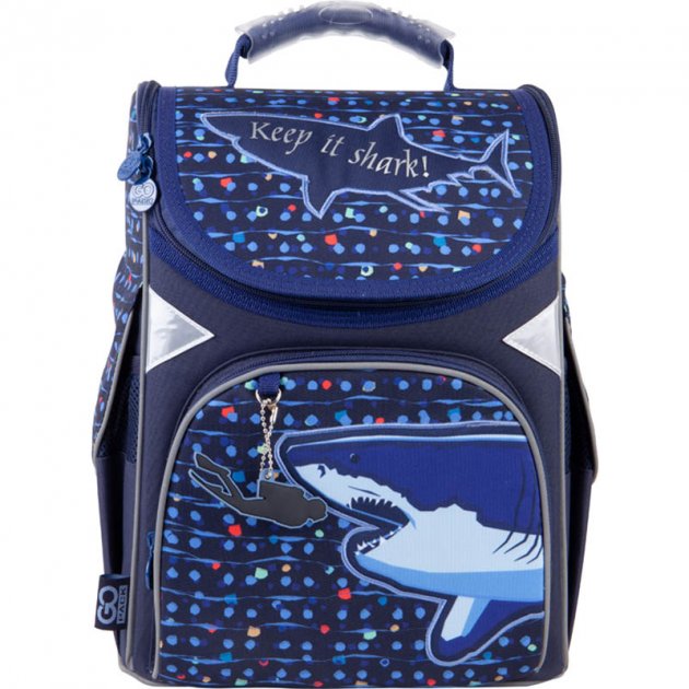 Рюкзак каркасный GoPack Education Shark 5001-9, GO21-5001S-9