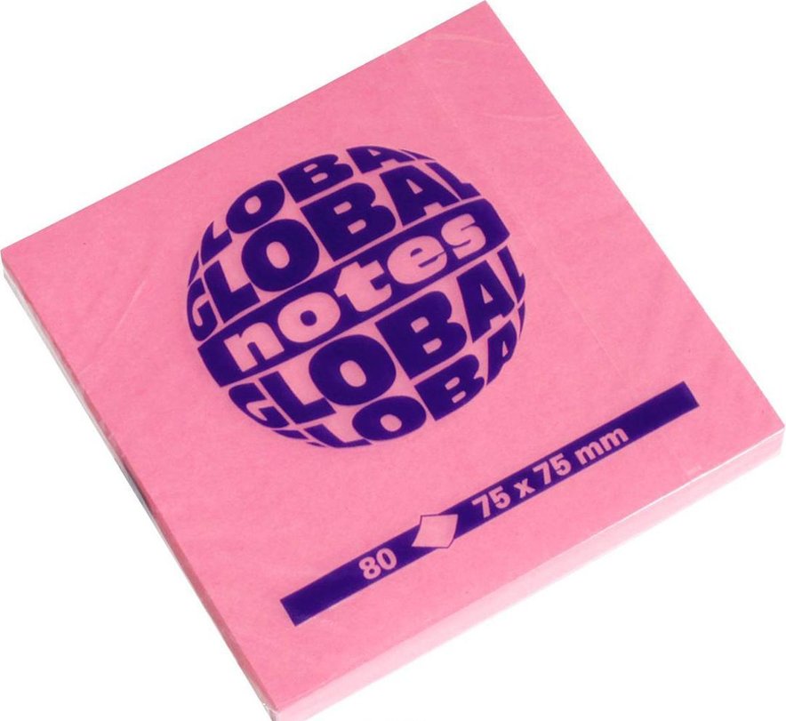 Папір з липким шаром GN 75*75*80 neon pink ( рожев.), 68.124