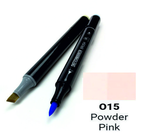Маркер двусторонний SKETCHMARKER Brush Розовая пудра, SMB-O15 3