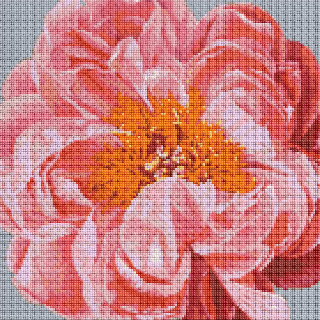 Набір з алмазною мозаїкою "Pink kiss" 40*40 см, AMO7079 ТМ "Ідейка"