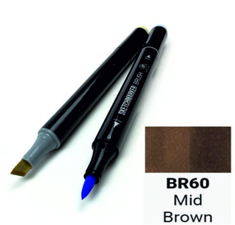 Маркер двухсторонний SKETCHMARKER Brush Средний коричневый, SMB-BR60 3