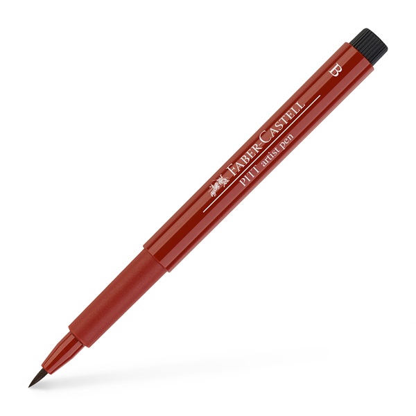 Ручка капілярна PITT Brush Artist Pen 192 індійський червоний, 167492 Faber-Castell