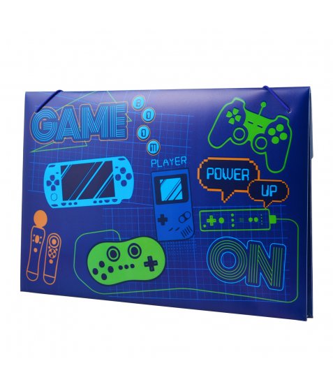 Папка пласт. на резинке 38*25 см "GAME", 491685 Yes 3