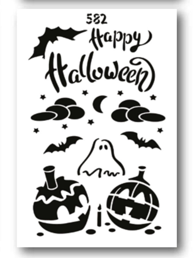 Трафарет декоративний 215*320 мм №582 Happy Halloween Art, 10644