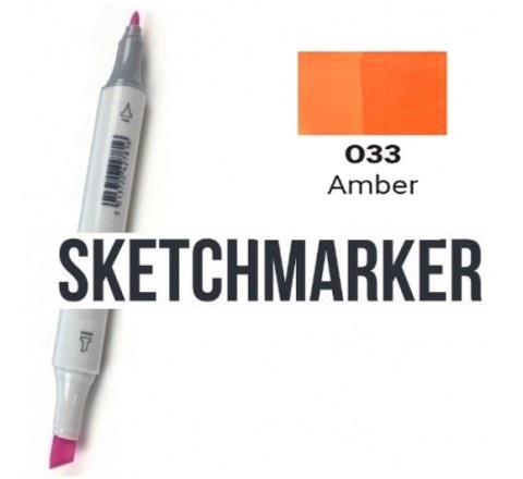 Маркер SKETCHMARKER, 2 пера: долото и тонкое, Amber - Янтарный, SM-O33 3