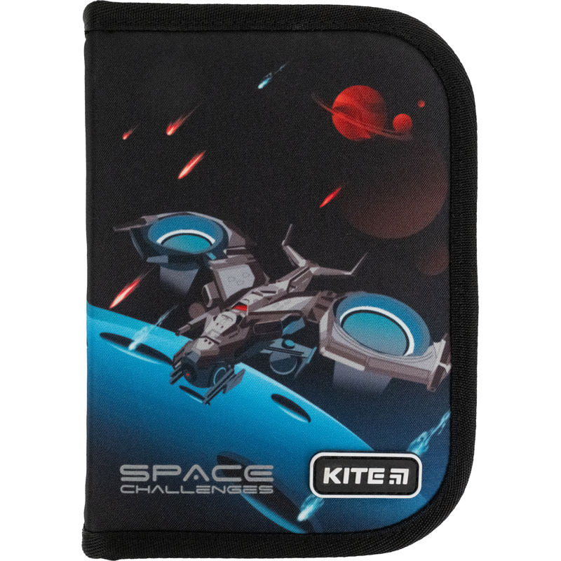 Пенал Kite 621 Space challen, 1 отд., 1 отворот, без наполнения, K21-621-4