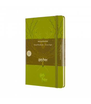 Записник Оливковий середній 3/7 лінійка, Moleskine Harry Potter, LEHP02QP060C